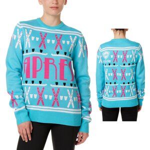 Bright Retro Shot Ski Sweater L - Après Ski, Knit, Skiing, Skier, Fun, Unisex